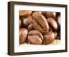 Roasted Coffe Beans Macro Texture-PH.OK-Framed Photographic Print