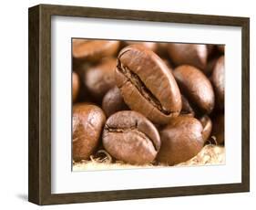 Roasted Coffe Beans Macro Texture-PH.OK-Framed Photographic Print