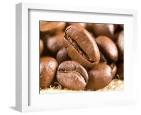 Roasted Coffe Beans Macro Texture-PH.OK-Framed Photographic Print