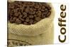 Roasted Coffee Beans In A Natural Bag And Sample Text-Hayati Kayhan-Stretched Canvas