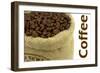 Roasted Coffee Beans In A Natural Bag And Sample Text-Hayati Kayhan-Framed Premium Giclee Print