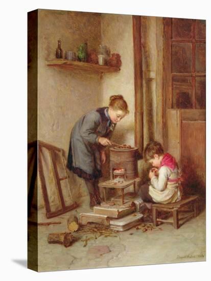 Roasting Chestnuts, 1882-Pierre Edouard Frere-Stretched Canvas