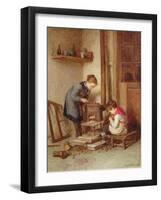 Roasting Chestnuts, 1882-Pierre Edouard Frere-Framed Giclee Print