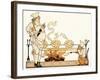 Roasting on a Spit-Georges Barbier-Framed Giclee Print