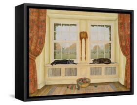 Roasting on the Radiator-Ditz-Framed Stretched Canvas