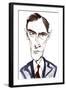 Rob Brydon, Welsh comedy actor, presenter, television host, and impressionist; caricature-Neale Osborne-Framed Giclee Print