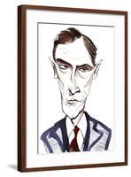 Rob Brydon, Welsh comedy actor, presenter, television host, and impressionist; caricature-Neale Osborne-Framed Giclee Print