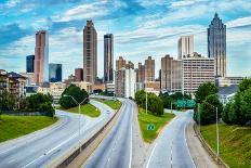 Atlanta Downtown Skyline during Twilight Blue Hour-Rob Hainer-Photographic Print