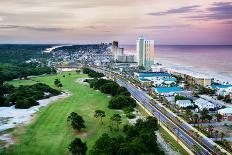 Panama City Beach Florida View of Front Beach Road at Sunrise-Rob Hainer-Photographic Print