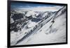 Rob Lea Backcountry Skiing Cardiac Bowl, Wasatch Mountains, Utah-Louis Arevalo-Framed Photographic Print