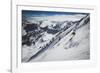 Rob Lea Backcountry Skiing Cardiac Bowl, Wasatch Mountains, Utah-Louis Arevalo-Framed Photographic Print