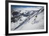 Rob Lea Backcountry Skiing Cardiac Bowl, Wasatch Mountains, Utah-Louis Arevalo-Framed Photographic Print