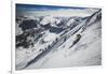 Rob Lea Backcountry Skiing Cardiac Bowl, Wasatch Mountains, Utah-Louis Arevalo-Framed Photographic Print