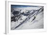 Rob Lea Backcountry Skiing Cardiac Bowl, Wasatch Mountains, Utah-Louis Arevalo-Framed Photographic Print