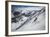 Rob Lea Backcountry Skiing Cardiac Bowl, Wasatch Mountains, Utah-Louis Arevalo-Framed Photographic Print