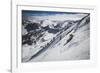 Rob Lea Backcountry Skiing Cardiac Bowl, Wasatch Mountains, Utah-Louis Arevalo-Framed Photographic Print