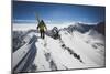 Rob Lea Booting Cardiac Ridge In The Central Wasatch Mountains, Utah-Louis Arevalo-Mounted Photographic Print