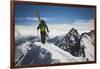 Rob Lea Booting Cardiac Ridge In The Central Wasatch Mountains, Utah-Louis Arevalo-Framed Photographic Print