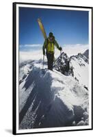 Rob Lea Booting Cardiac Ridge In The Central Wasatch Mountains, Utah-Louis Arevalo-Framed Premium Photographic Print
