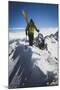 Rob Lea Booting Cardiac Ridge In The Central Wasatch Mountains, Utah-Louis Arevalo-Mounted Photographic Print