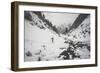 Rob Lea Hikes 200 Ft To Hwy Out Of Tanner's Chute, 3500 Ft Ski/Snowboard Couloir, Wasatch Mts, Utah-Louis Arevalo-Framed Photographic Print