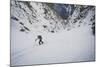 Rob Lea Hikes Up Tanner's Chute, A 3500 Foot Ski/Snowboard Couloir In The Wasatch Mountains, Utah-Louis Arevalo-Mounted Photographic Print