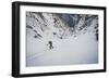 Rob Lea Hikes Up Tanner's Chute, A 3500 Foot Ski/Snowboard Couloir In The Wasatch Mountains, Utah-Louis Arevalo-Framed Photographic Print