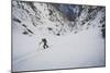 Rob Lea Hikes Up Tanner's Chute, A 3500 Foot Ski/Snowboard Couloir In The Wasatch Mountains, Utah-Louis Arevalo-Mounted Photographic Print