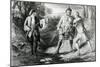 Rob Roy Parting Duellists Rashleigh and Francis Osbaldistone, Engraved by John Le Conte-James Blake McDonald-Mounted Giclee Print