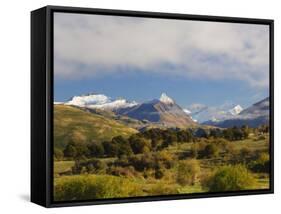 Rob Roy Peak and Mount Aspiring, Wanaka, Central Otago, South Island, New Zealand, Pacific-Jochen Schlenker-Framed Stretched Canvas