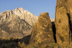 Mt. Whitney at Dawn with Rocks of Alabama Hills, Lone Pine, California-Rob Sheppard-Photographic Print