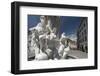 Robba fountain in Town Square and the Cathedral of St. Nicholas in the background, Ljubjlana, Slove-Sergio Pitamitz-Framed Photographic Print