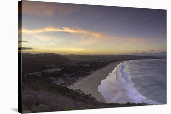 Robberg Nature Reserve and Plettenberg Bay at sunset, Western Cape, South Africa, Africa-Ian Trower-Stretched Canvas