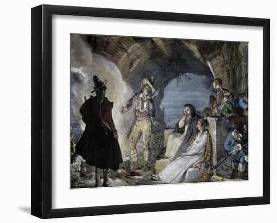 Robbers Den-Jean-Baptiste-Antoine Thomas-Framed Giclee Print