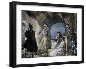 Robbers Den-Jean-Baptiste-Antoine Thomas-Framed Giclee Print