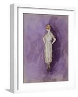 Robe crêpe, cornets plissés-Madeleine Vionnet-Framed Giclee Print