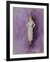 Robe crêpe, cornets plissés-Madeleine Vionnet-Framed Giclee Print