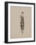 Robe crêpe romaine noir frange cordonnet-Madeleine Vionnet-Framed Giclee Print