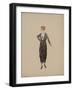 Robe crêpe satin marron pomme de pin-Madeleine Vionnet-Framed Giclee Print