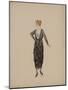 Robe crêpe satin marron pomme de pin-Madeleine Vionnet-Mounted Giclee Print