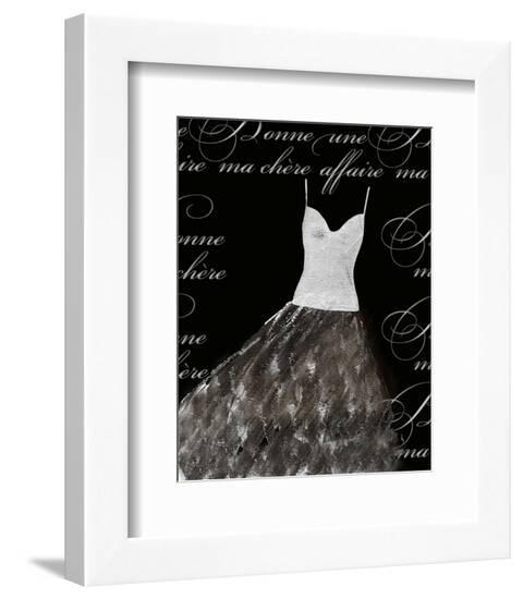 Robe de Soiree Blanche--Framed Art Print