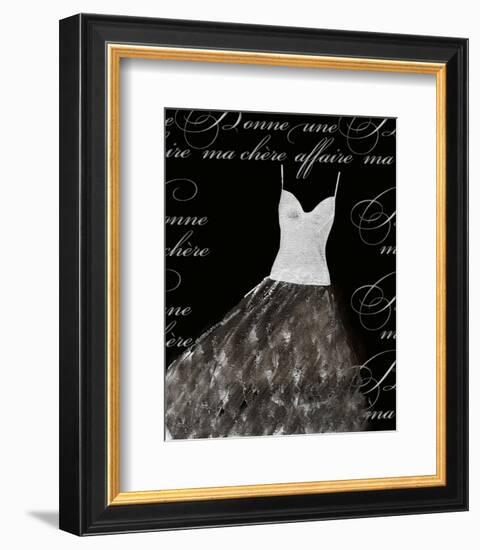 Robe de Soiree Blanche-null-Framed Art Print