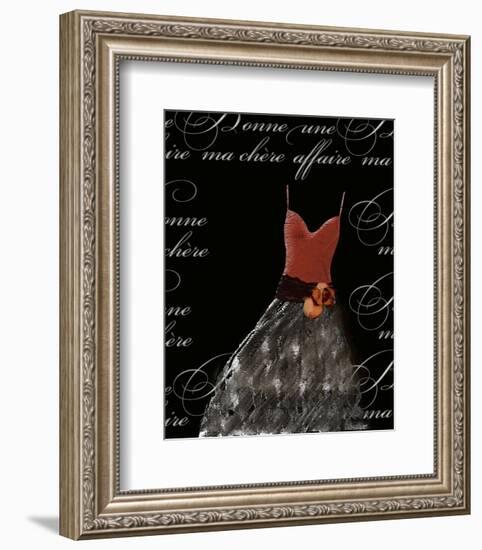 Robe de Soiree de Corsage-null-Framed Art Print