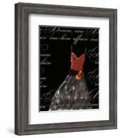 Robe de Soiree de Corsage-null-Framed Art Print