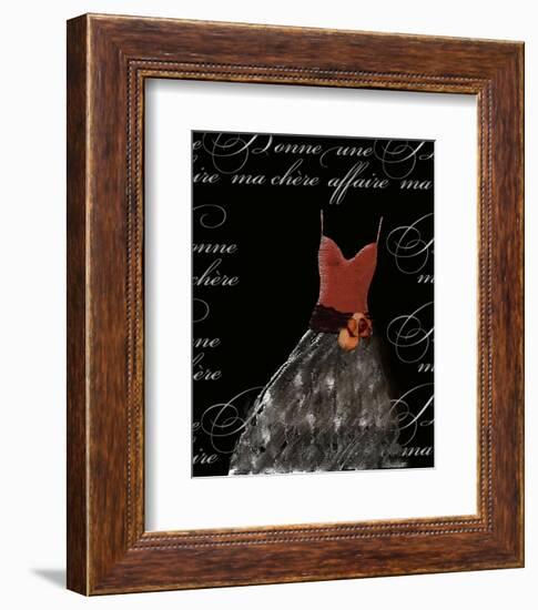 Robe de Soiree de Corsage-null-Framed Art Print