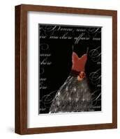 Robe de Soiree de Corsage-null-Framed Art Print