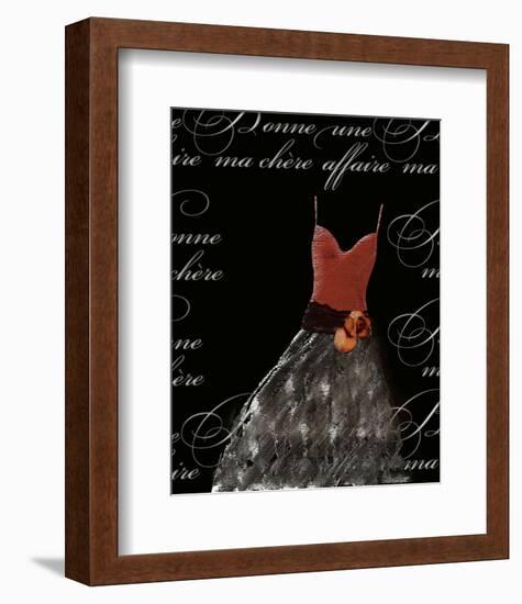 Robe de Soiree de Corsage-null-Framed Art Print