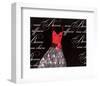 Robe de Soiree Rouge-null-Framed Art Print