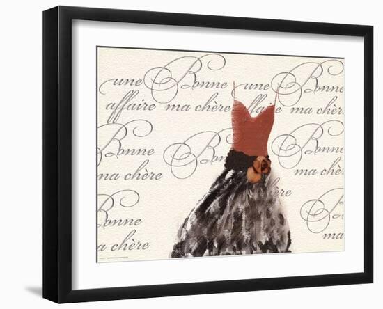 Robe de Soiree sur le Blanc-null-Framed Art Print