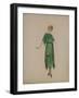 Robe grecque crêpe de Chine vert-Madeleine Vionnet-Framed Giclee Print